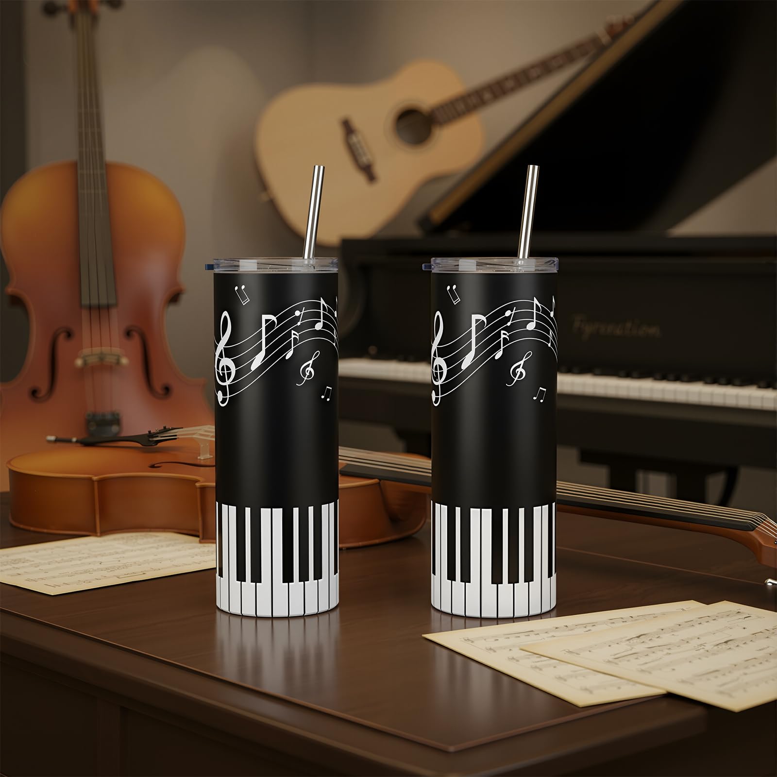 Umigy vaso acabado negro, opción sobria para aficionados a la música
