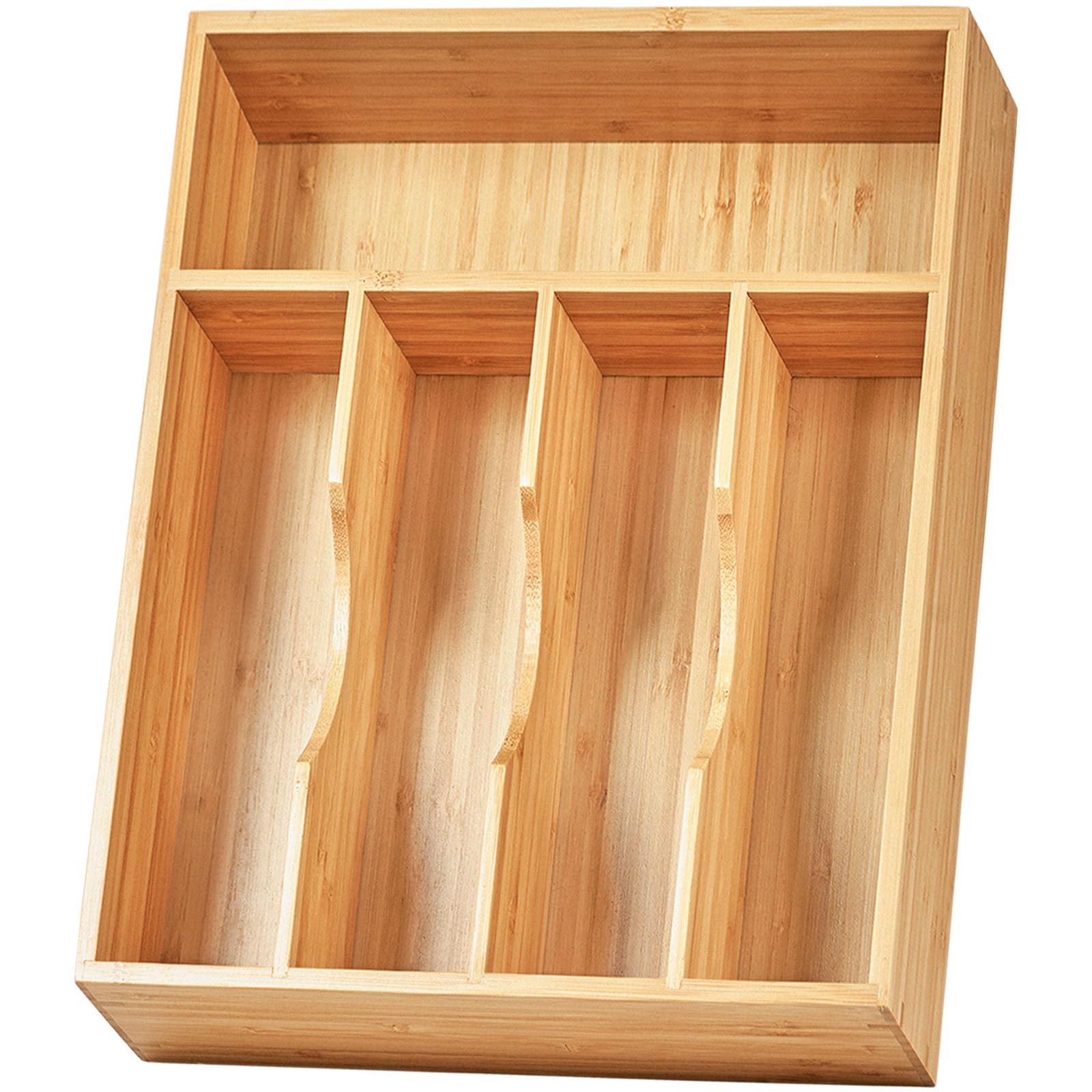 Umilife organizador de cajón para cubiertos, vista completa para una organización eficiente.
