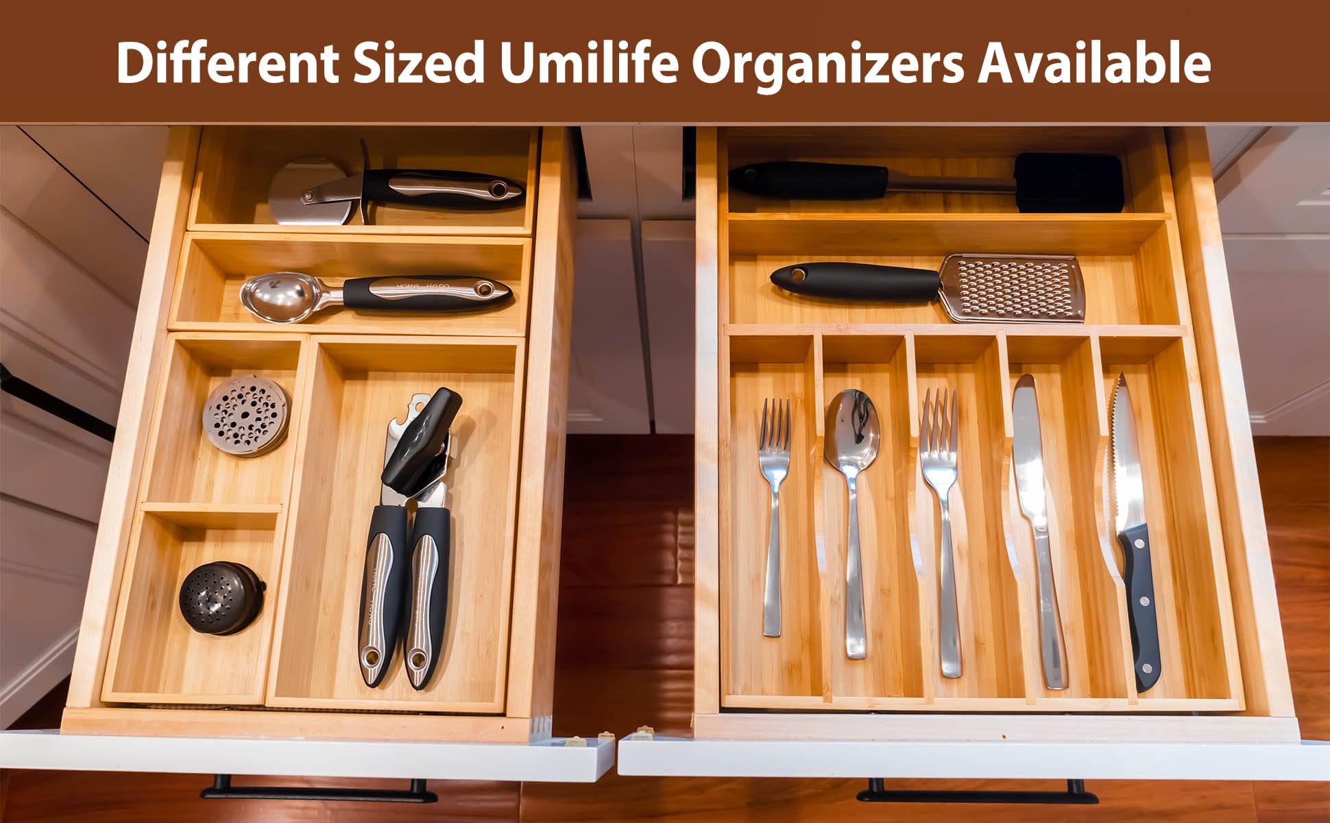 Organizador Umilife para vestidor con compartimentos para ropa y accesorios.