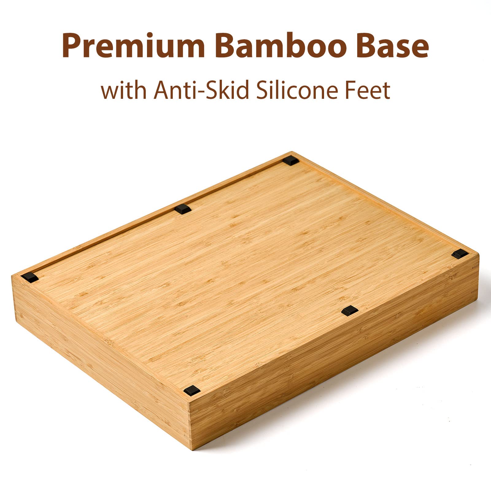Umilife seis pies de silicona antideslizantes mantienen la bandeja estable.
