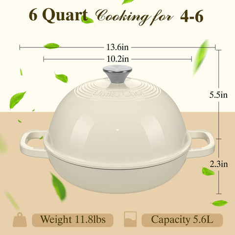 Diseño elegante de la olla Umite Chef para servir en mesa con estilo.