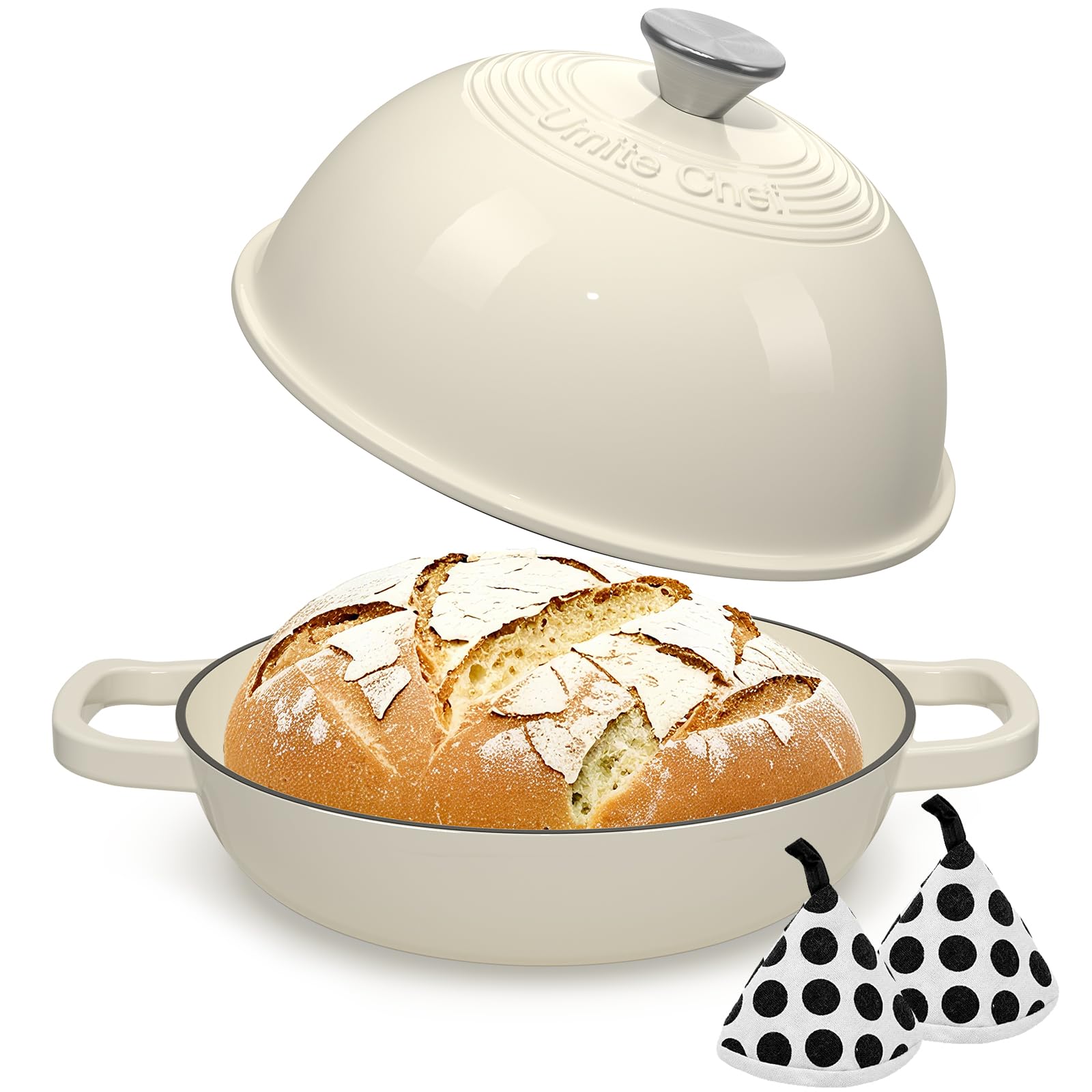 Conjunto de protección con manoplas de algodón Umite Chef.