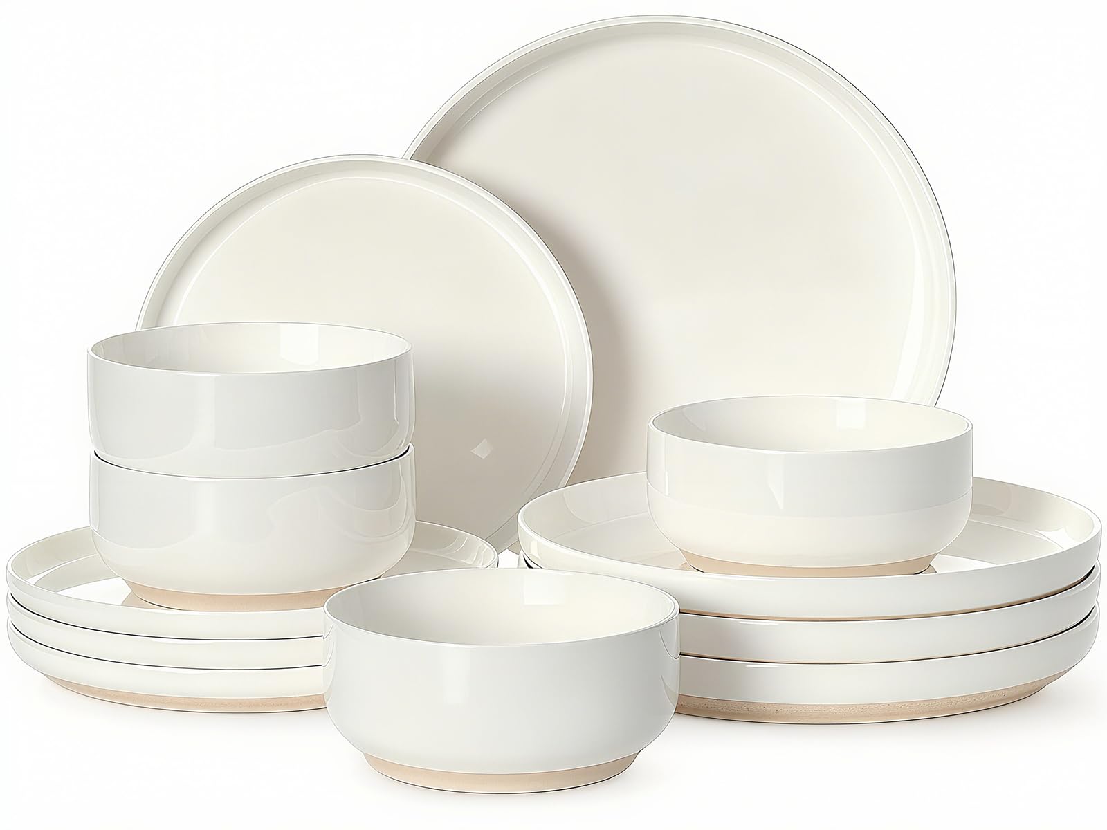 Umite Chef platos de cena 10.2 pulgadas ideales para comidas familiares