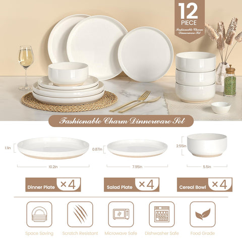 Umite Chef platos de ensalada 8 pulgadas perfectos para ensaladas y guarniciones