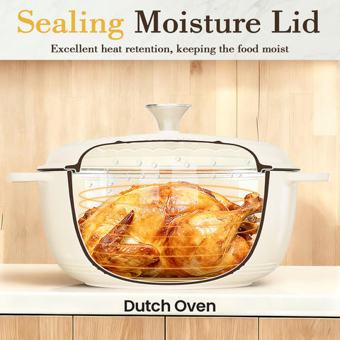 Umite Chef 6QT esmalte fácil de limpiar y resistente a manchas