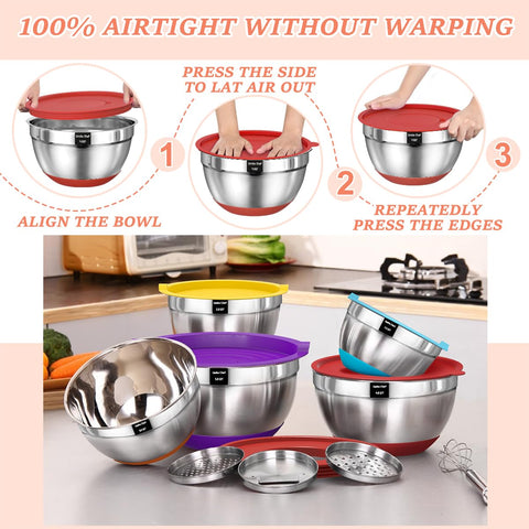 Umite Chef accesorios ralladores triple para cortar sin desorden.