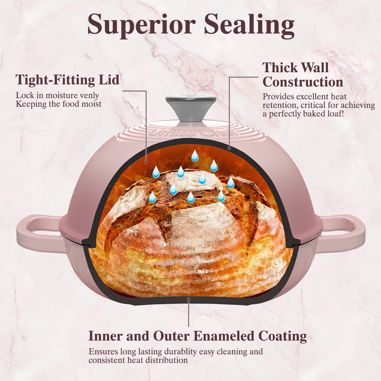 Diseño elegante Umite Chef para servir directamente en la mesa.