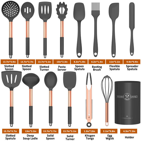 Umite Chef espátula plana de silicona para uso a alta temperatura.