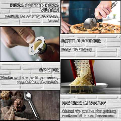 Utensilios Umite Chef fáciles de limpiar, aptos para uso diario.