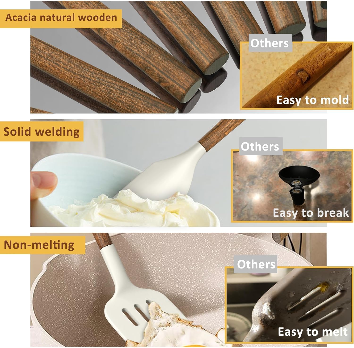 Umite Chef tenedor para espagueti para servir fideos con control y limpieza