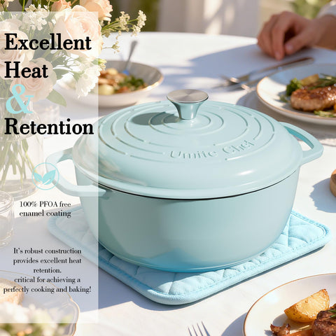 Guantes resistentes al calor incluidos para manipular la Olla Umite Chef 6QT.