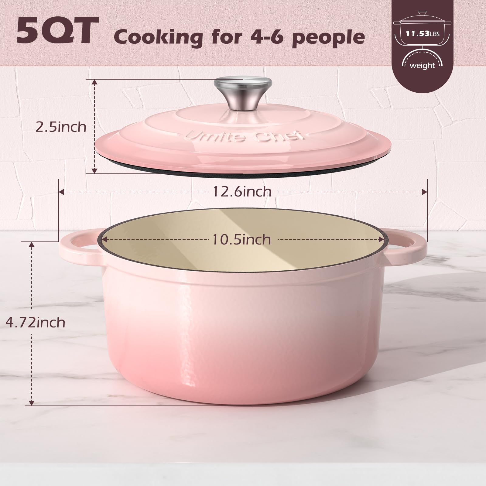 Olla Umite Chef ofrece calor parejo para guisos y braseados