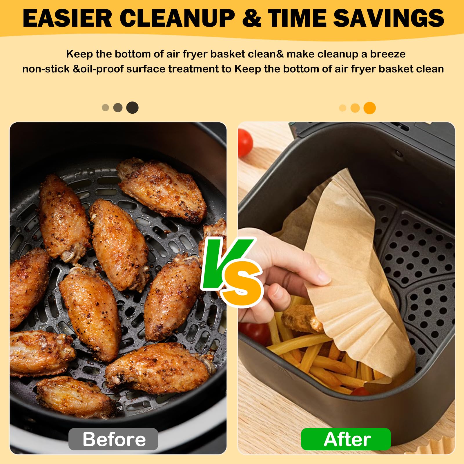 Papel de uso único Umite Chef para horno y freidora de aire, limpieza rápida