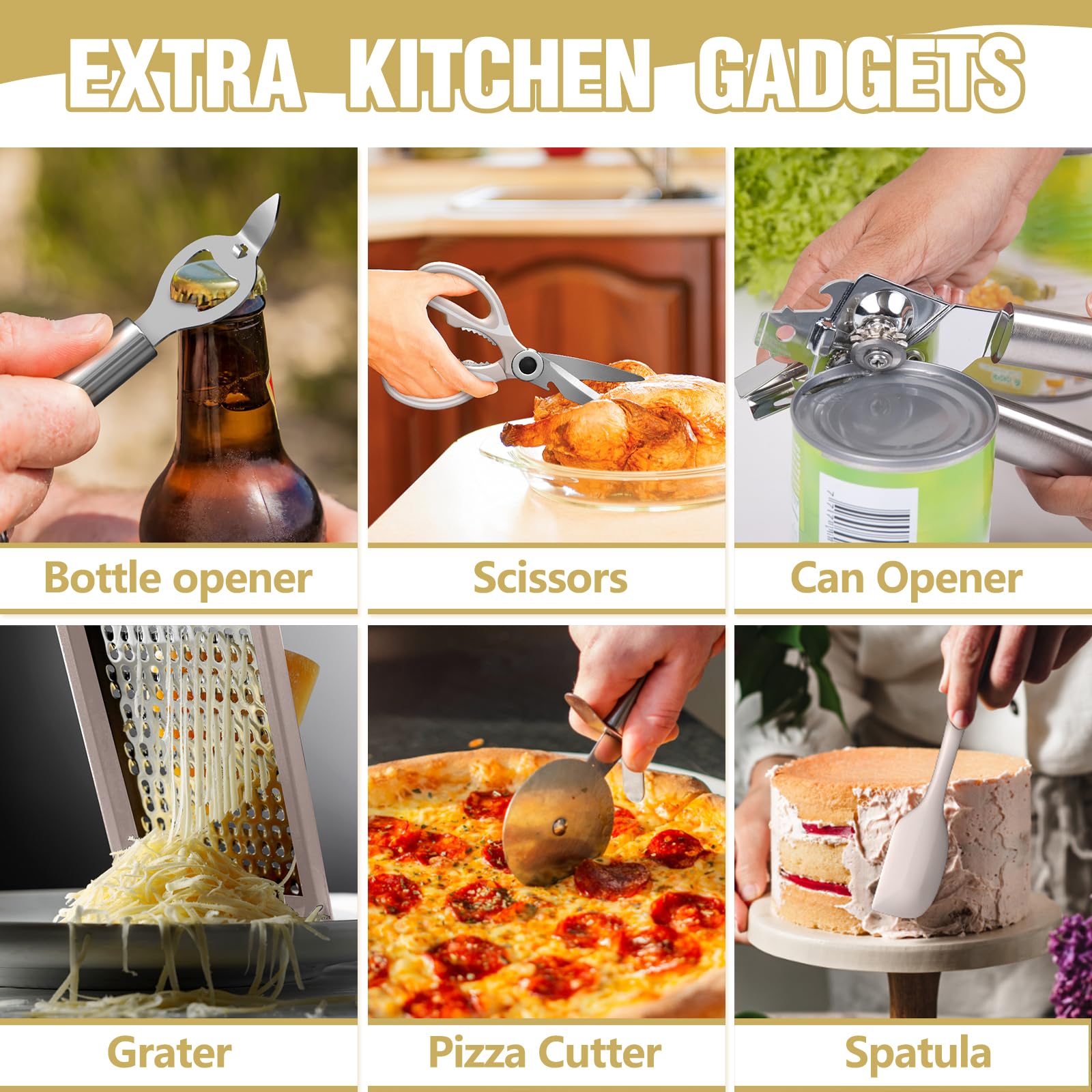 Umite Chef rallador de cocina para rallar queso, verduras y más