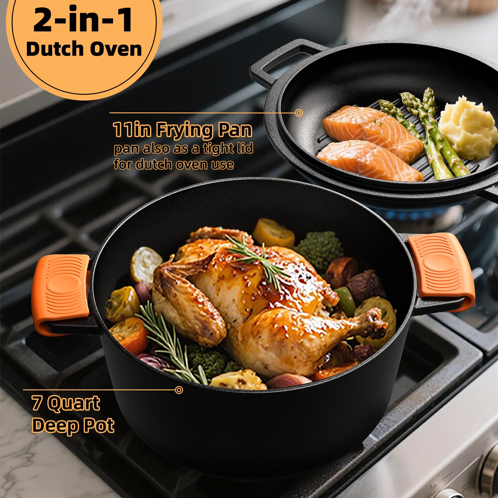 Sartén de 11 pulgadas Umite Chef ideal para dorar y saltear.