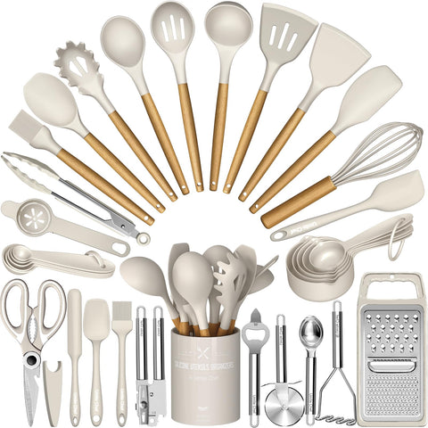 Umite Chef set de utensilios de cocina de 34 piezas con porta utensilios, todo al alcance