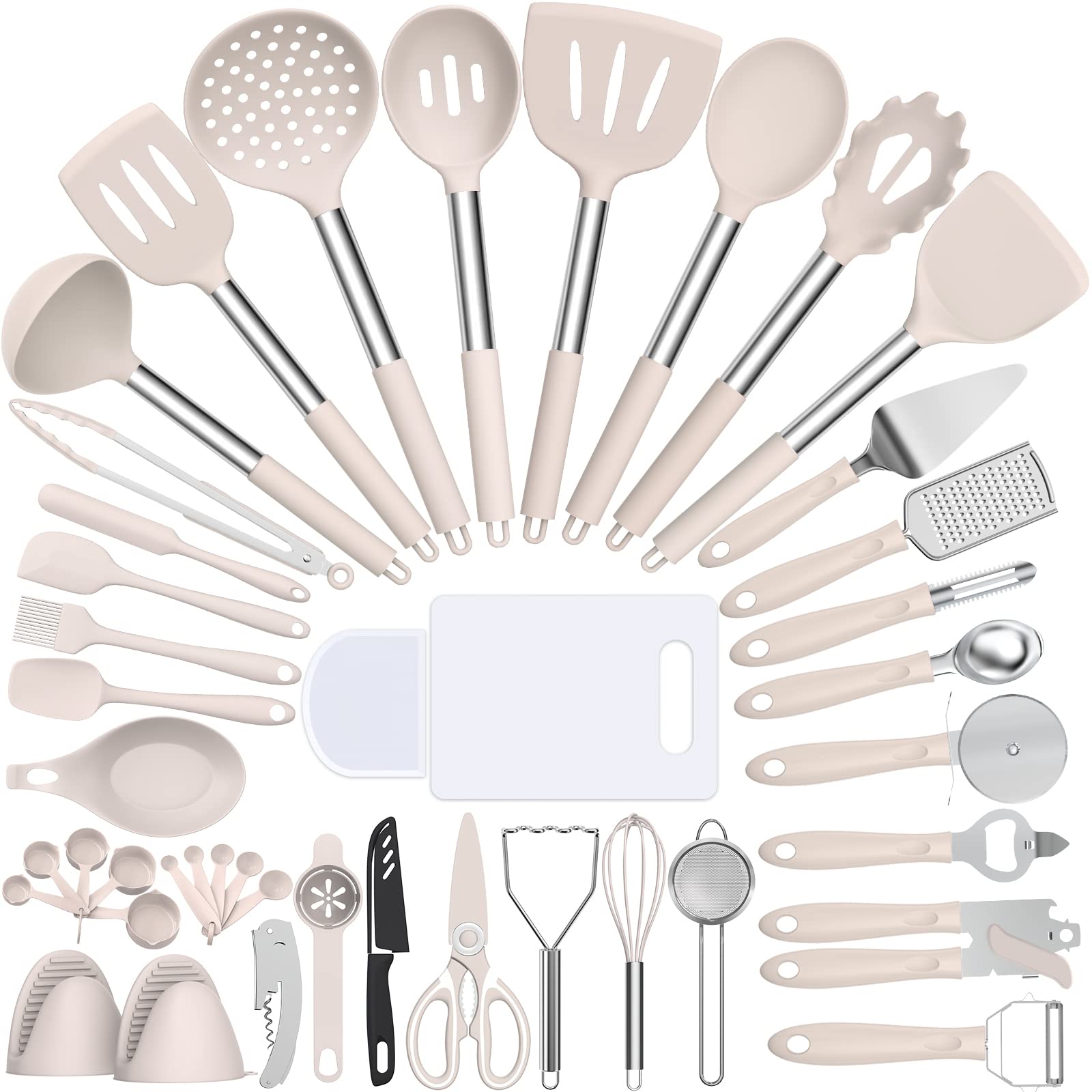 Set de utensilios Umite Chef de 43 piezas para cocción versátil.