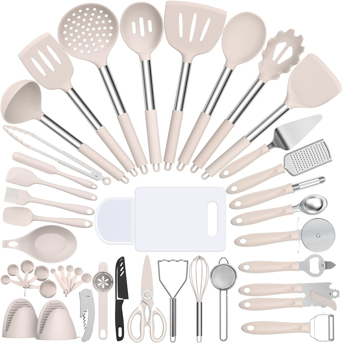 Set de utensilios Umite Chef de 43 piezas para cocción versátil.
