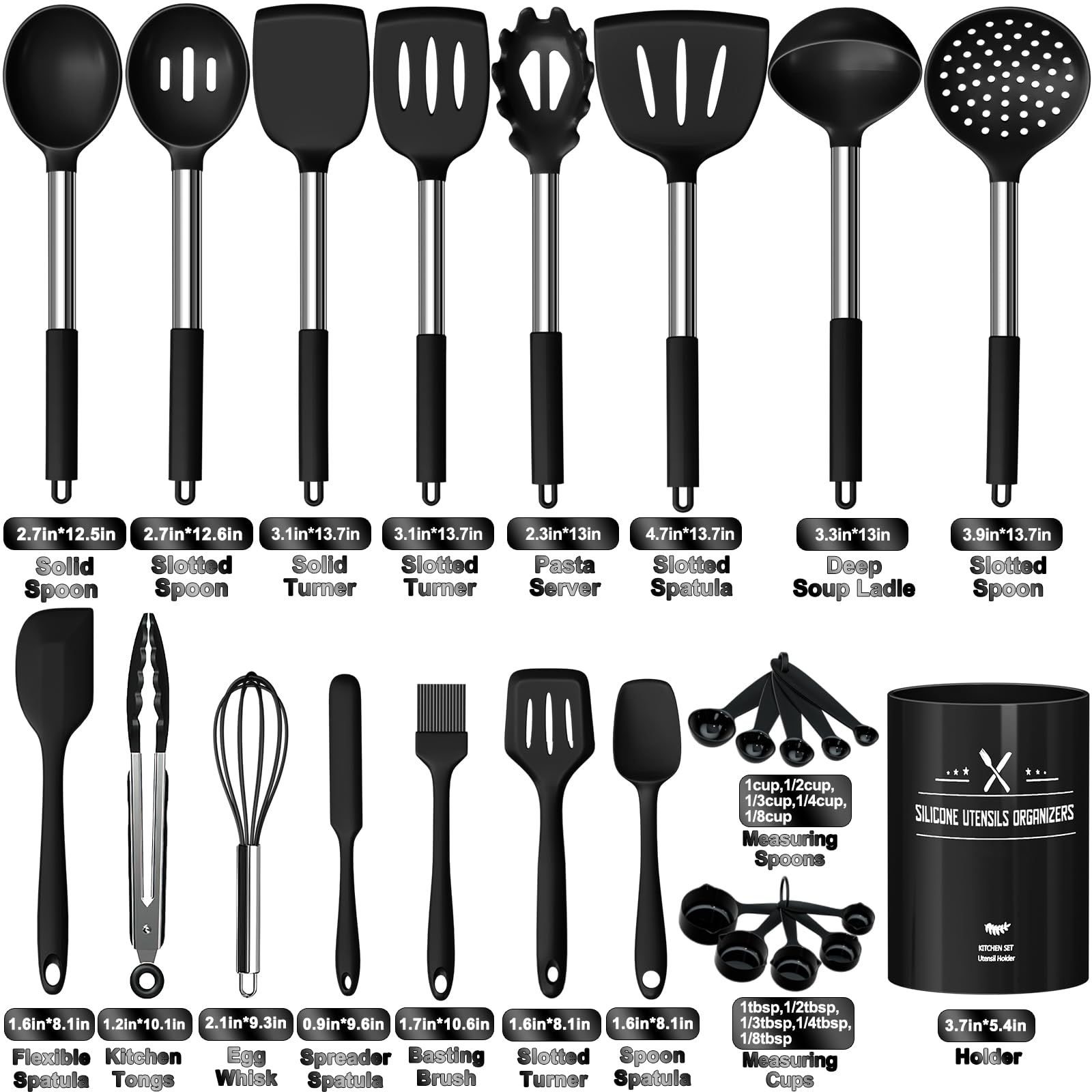 Umite Chef soporte grande para ordenar utensilios en la cocina.