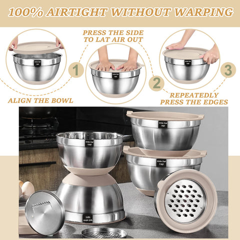 Conjunto versátil para preparación previa de ingredientes y servicio diario