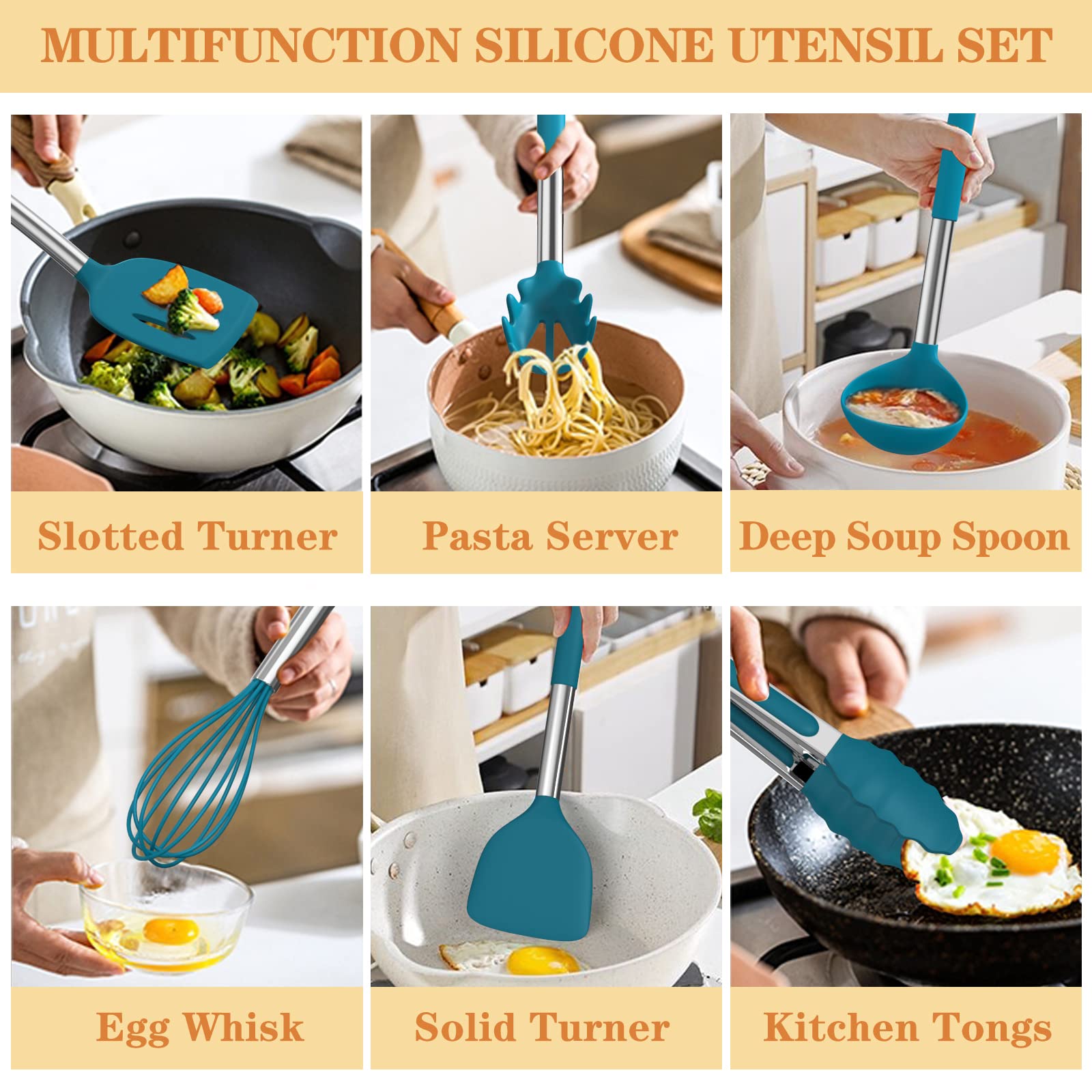 Umite Chef: utensilios compatibles con recubrimientos antiadherentes para cocina limpia.