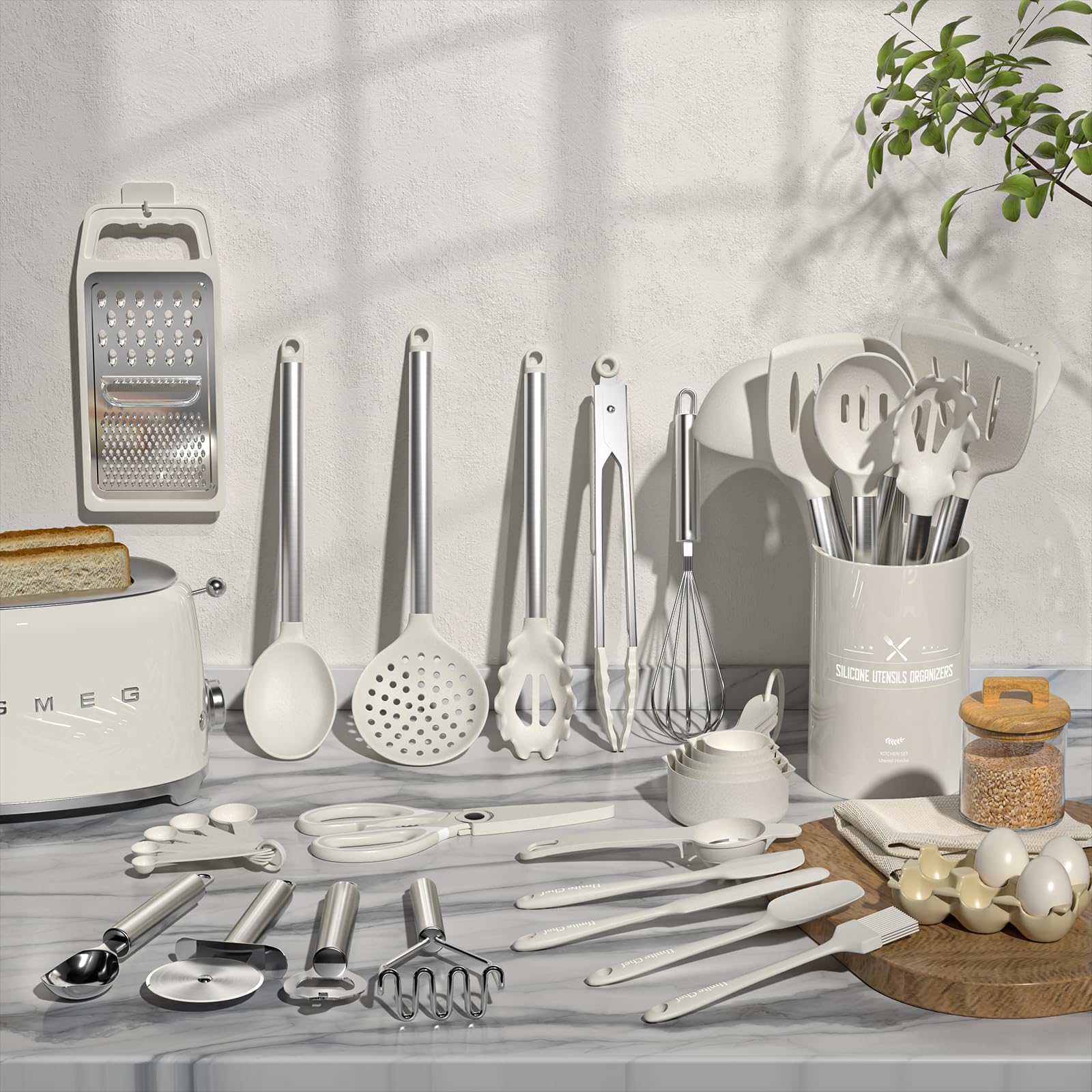 Umite Chef abrelatas inoxidable silicona: apertura fácil y segura.