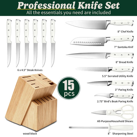 Umite Chef cuchillo santoku 7 pulgadas, versátil para múltiples cortes