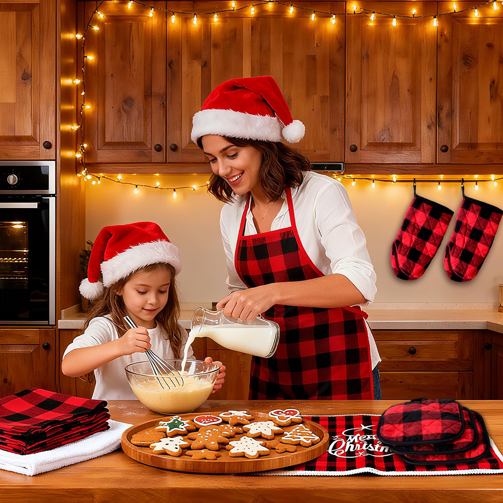 UMMNPR delantal navidad cocina protege la ropa durante la preparación de platos