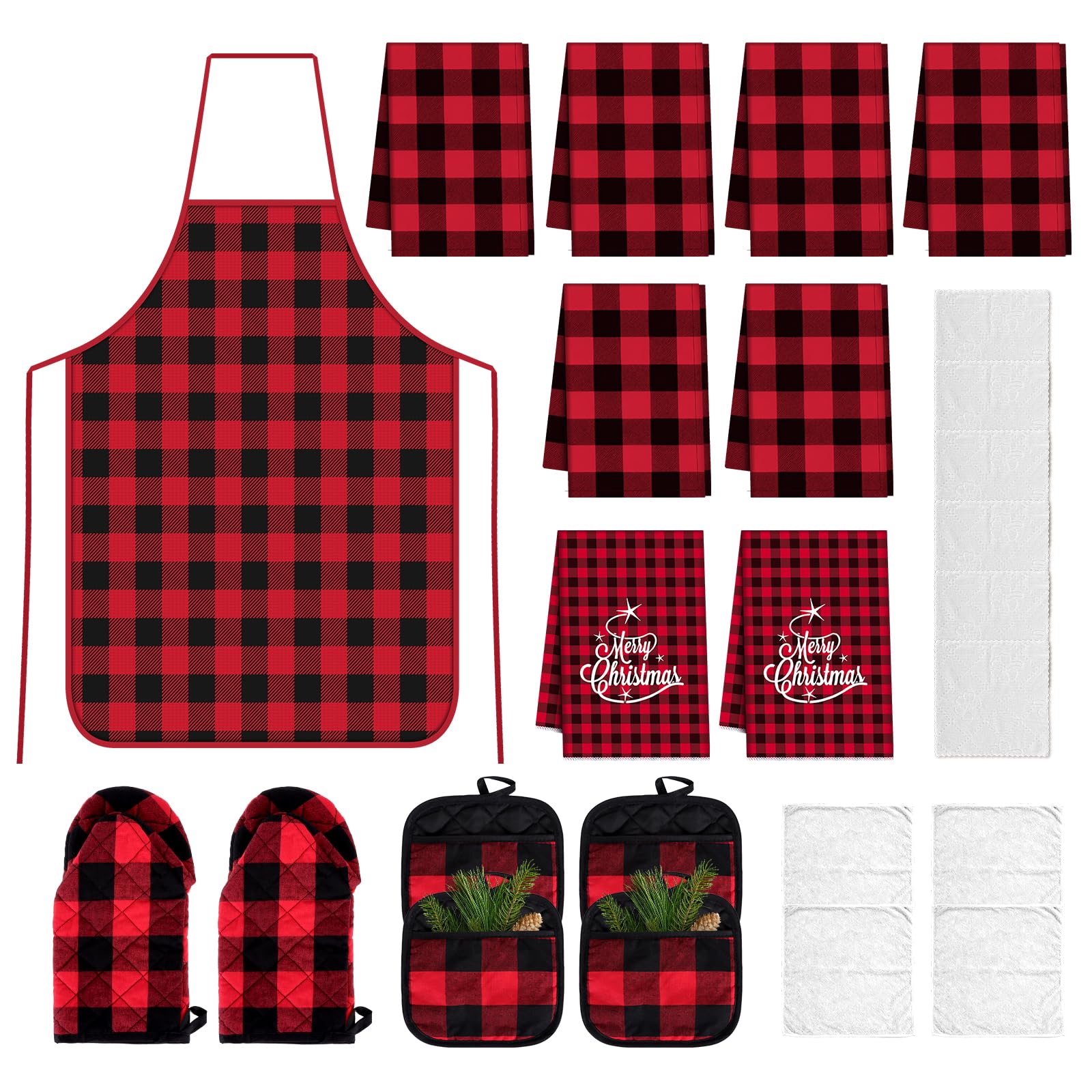 UMMNPR manoplas horno navidad brindan protección térmica para hornear