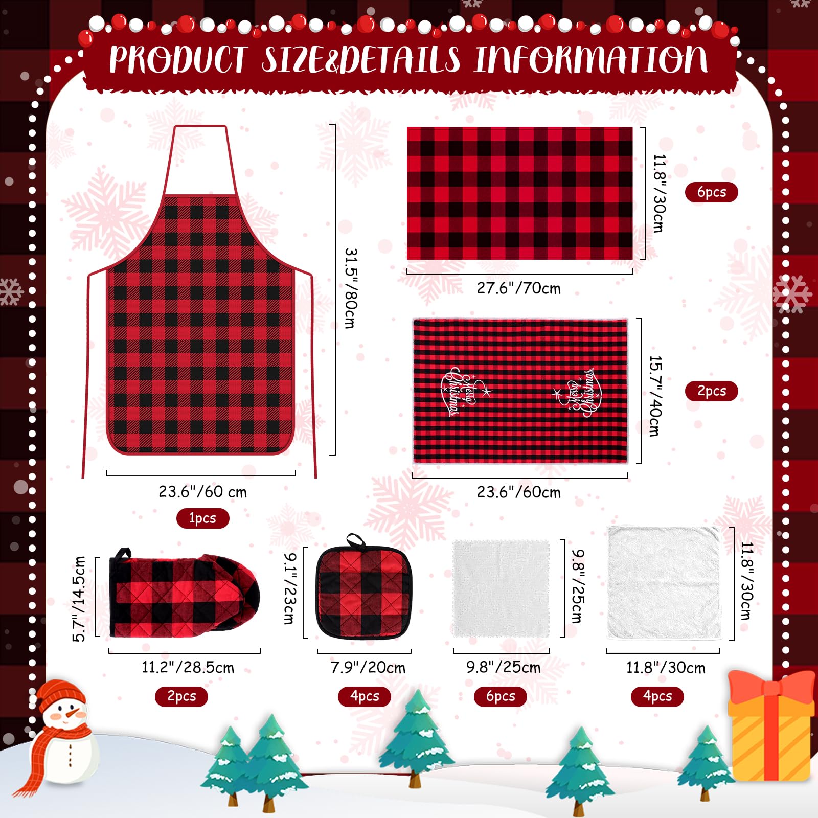 UMMNPR toallas cocina blancas navidad secan manos y utensilios con suavidad