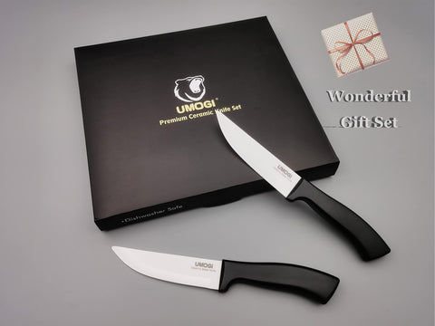 UMOGI cuchillo cerámico grande para filetear carnes y verduras gruesas