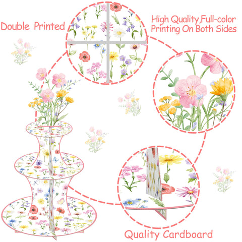 Diseno floral acuarela Umoni añade encanto suave a cualquier celebración.