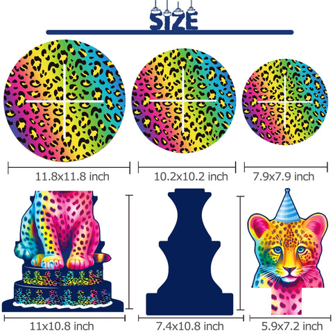 Soporte leopardo neón de umoni añade color a la mesa