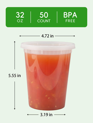 Envases 32oz apilables de UMT Plastar para despensa ordenada