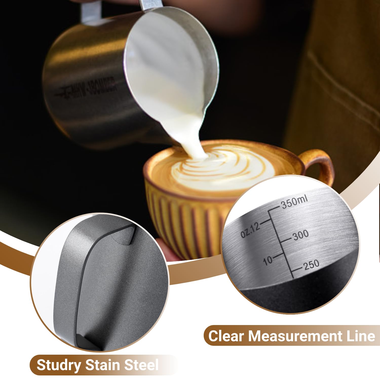UMUACCAN mango ergonómico para un manejo cómodo y vertidos suaves.