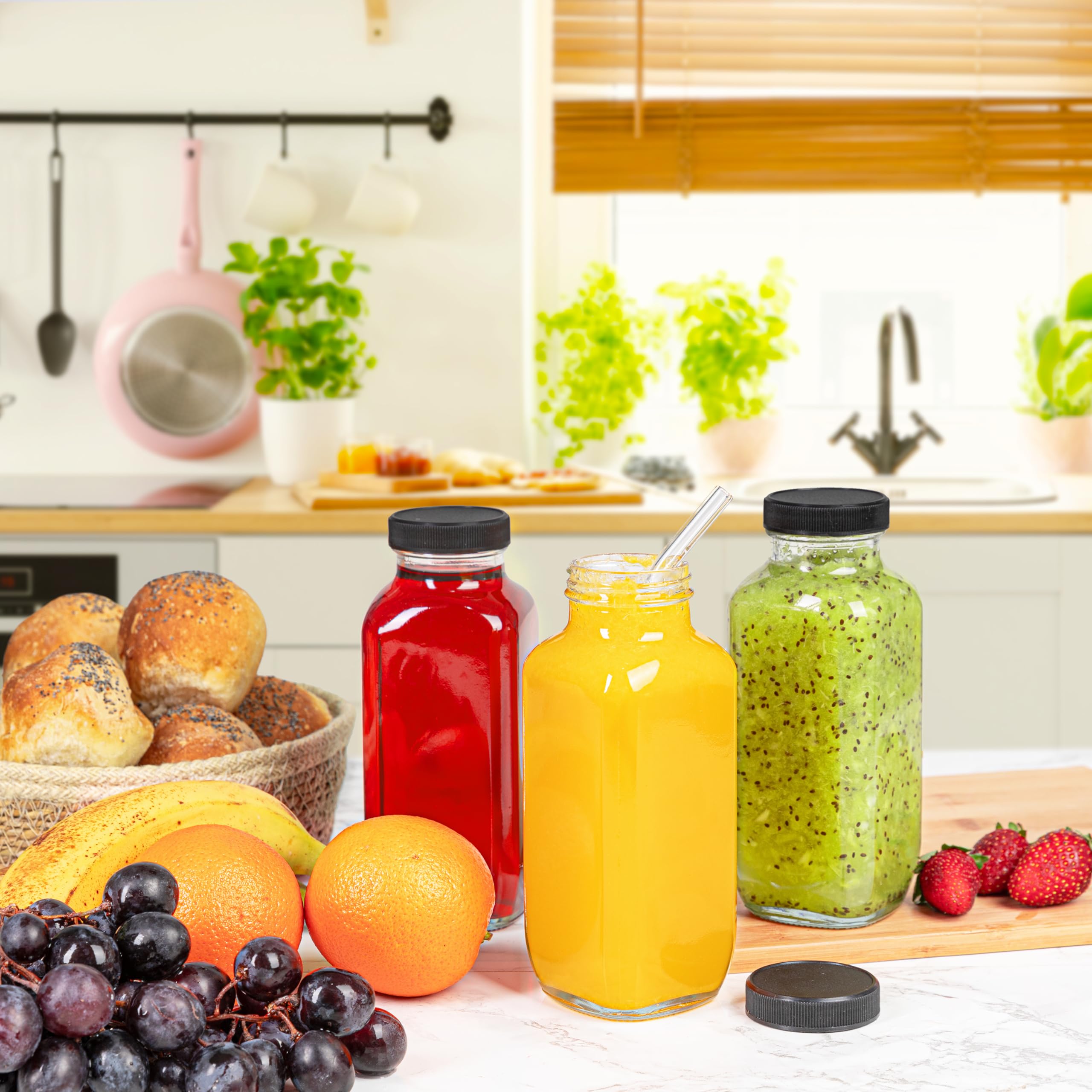 UMUD botellas de vidrio reutilizables para llevar bebidas