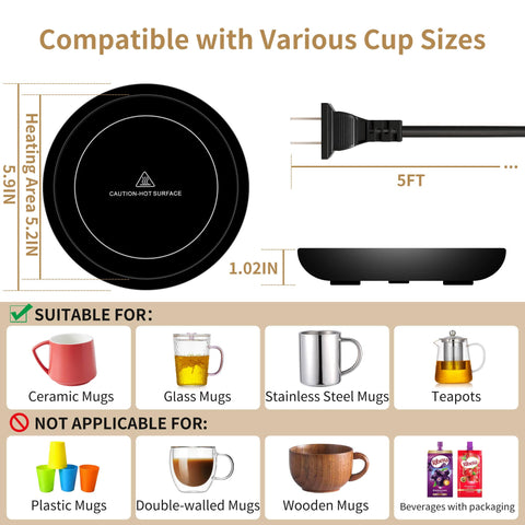 Unbreakable compatibilidad con tazas de cerámica, vidrio y acero