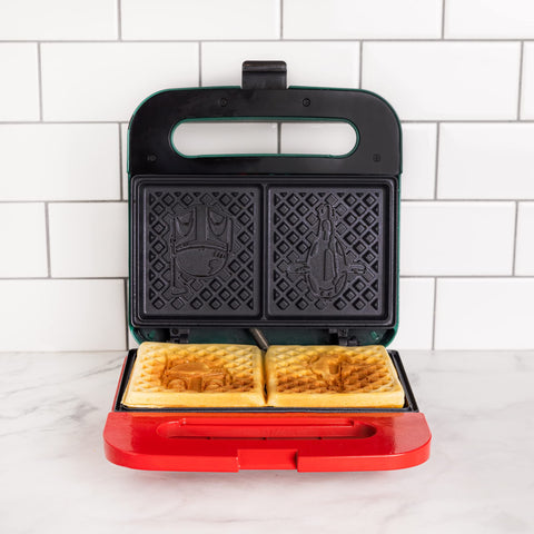 Uncanny Brands gofre-duplo diseño compacto para cocinas pequeñas