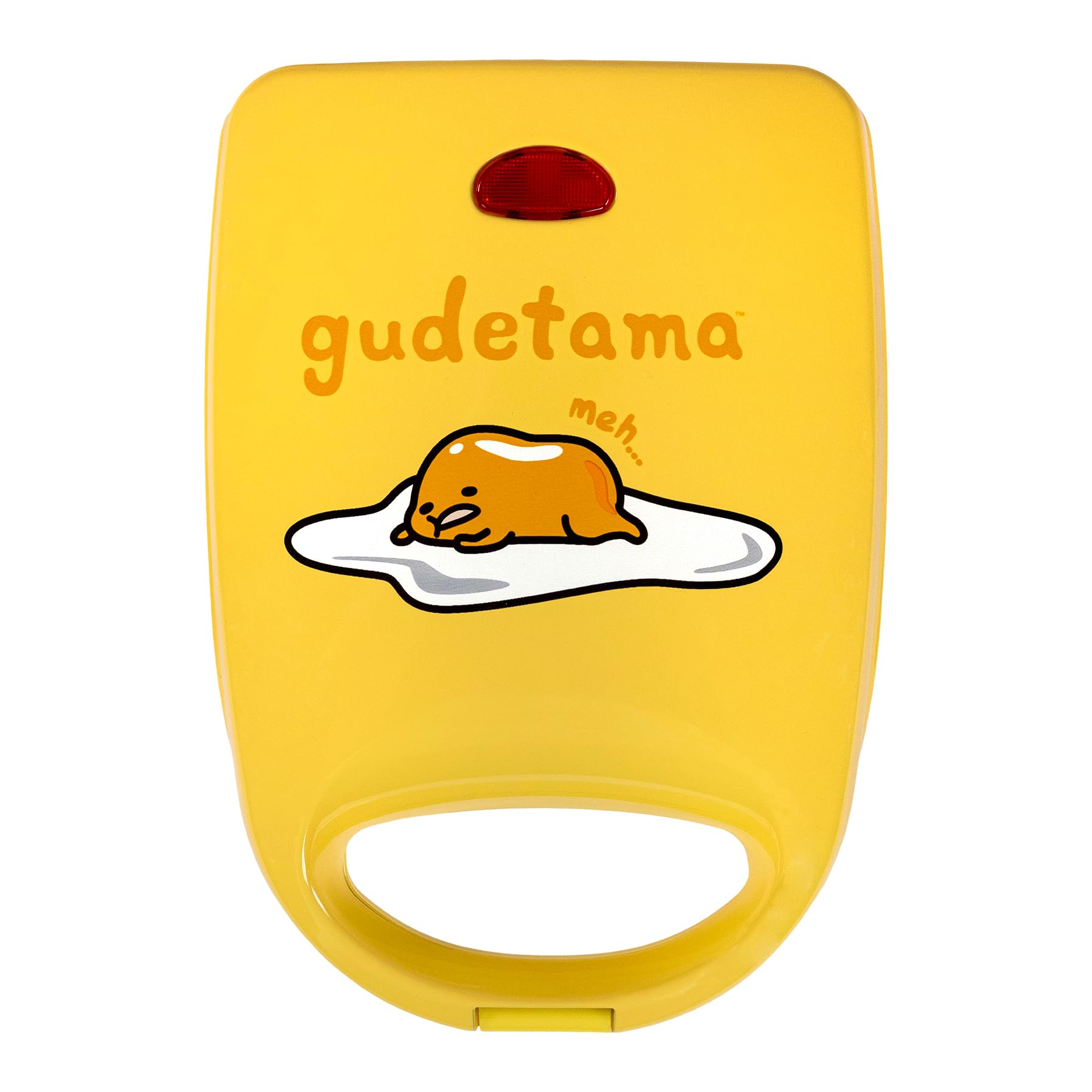 Uncanny Brands Gudetama sándwichera con dibujo en la tapa para cocina divertida.