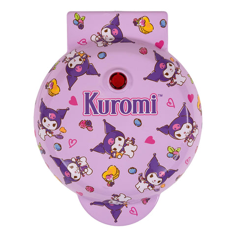 Uncanny Brands Hello Kitty Kuromi mini waffle maker, embalaje, artículo con licencia oficial Sanrio