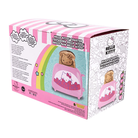 Uso doméstico fácil con la tostadora Hello Kitty, Uncanny Brands, perfecto para desayunos diarios.