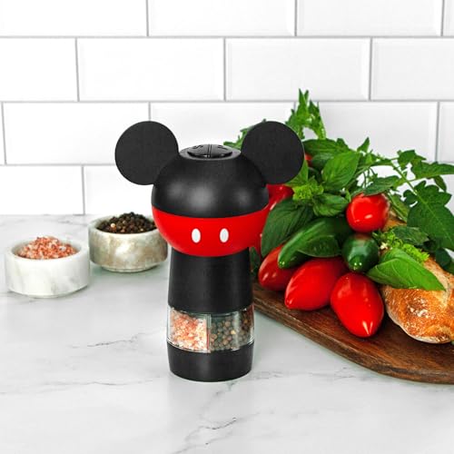 Molinillo con luz de diodos Uncanny Brands Mickey Mouse para sazonar con precisión.