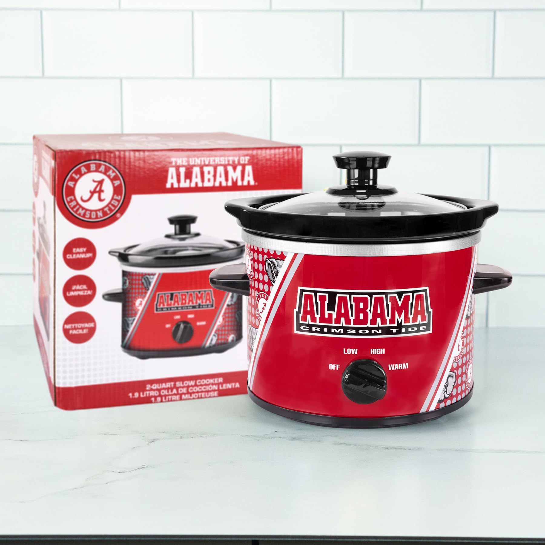 Idea para tailgate gracias a su tamaño compacto de 2 qt y uso sencillo.
