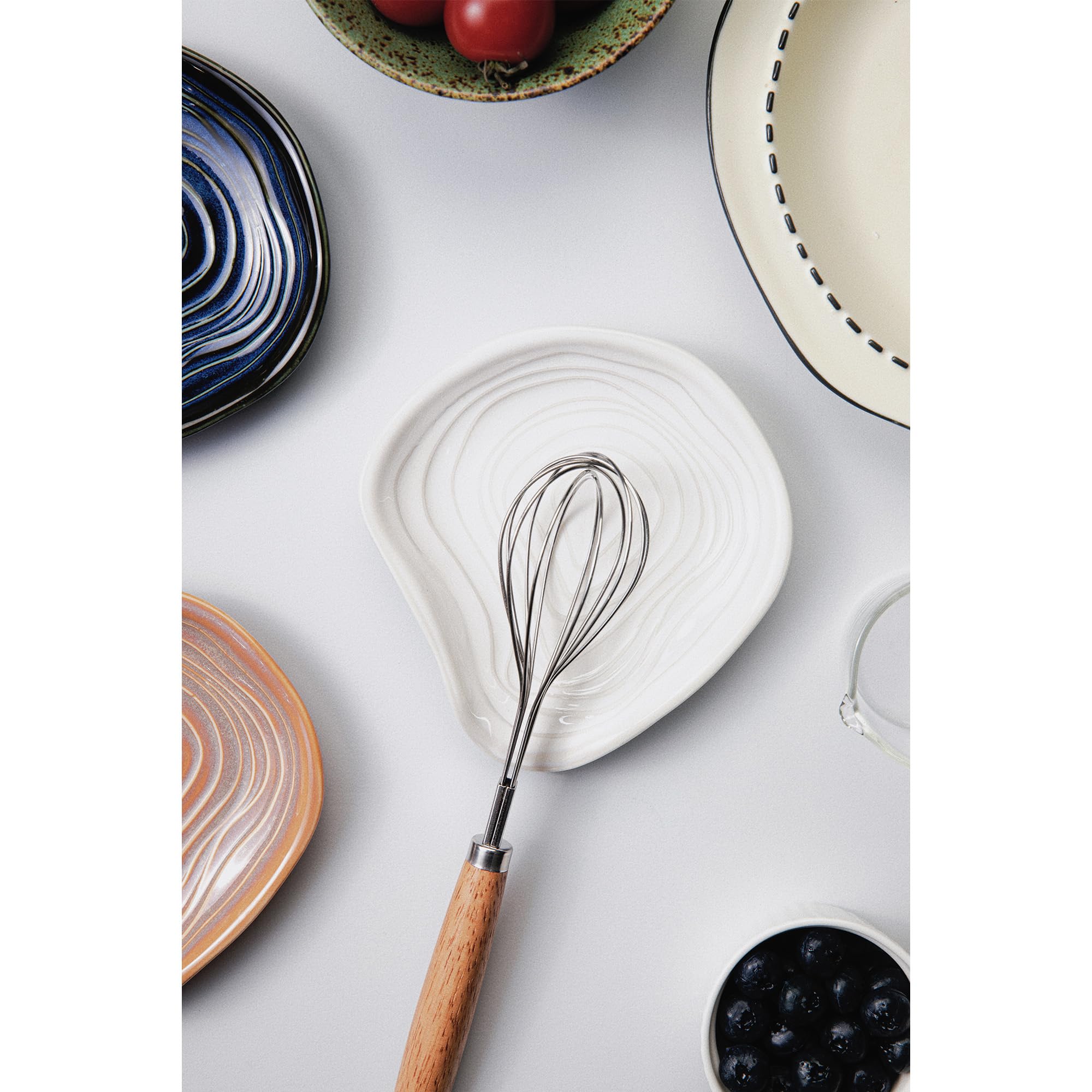 UNCSEL reposacucharas cerámica para cucharas y utensilios, diseño elegante que decora la cocina