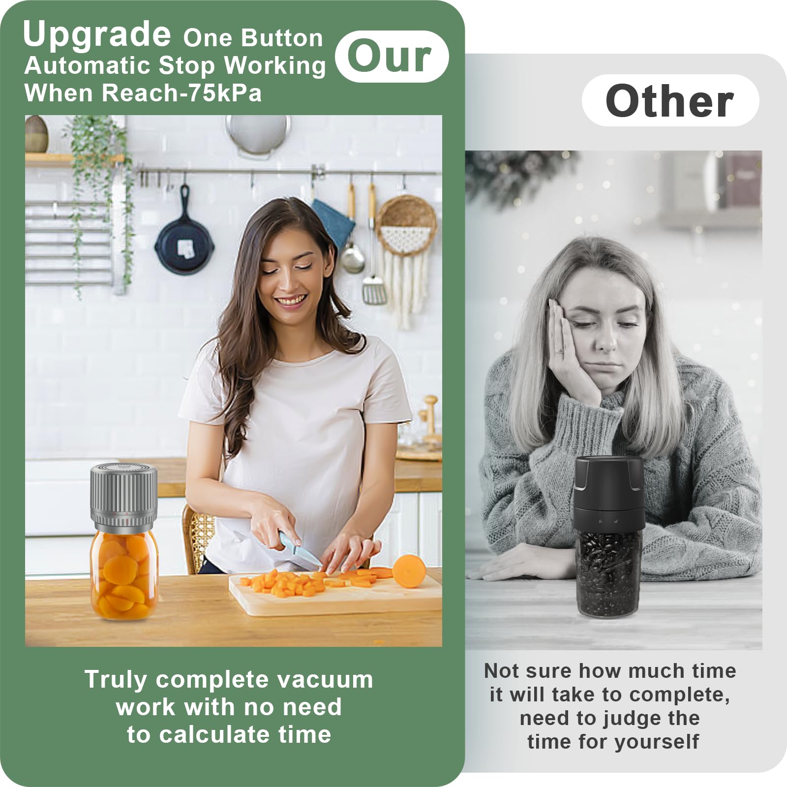 Diseño compacto de UNERVER M12 para una cocina ordenada y portátil.