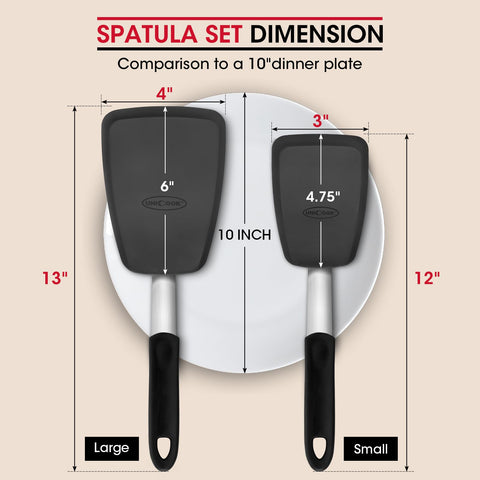 Espátula Unicook apta para lavavajillas, limpieza más fácil.