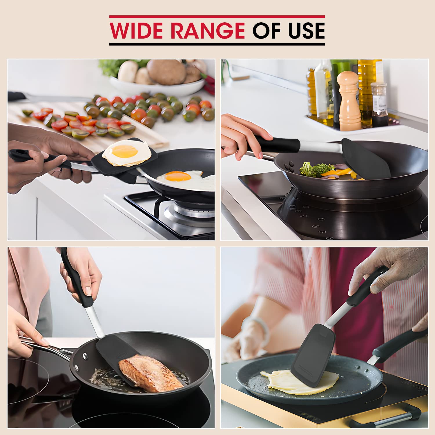 Cabeza de silicona Unicook resistente al calor para cocinar con seguridad.