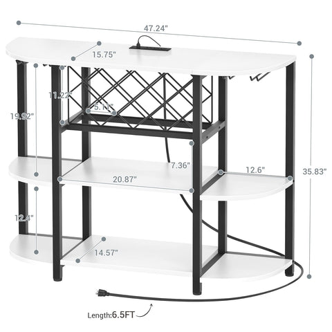 Espacio de almacenamiento doble del mueble barra Unikito.