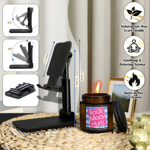 Soporte de teléfono plegable Unipinkart para ver videos sin manos