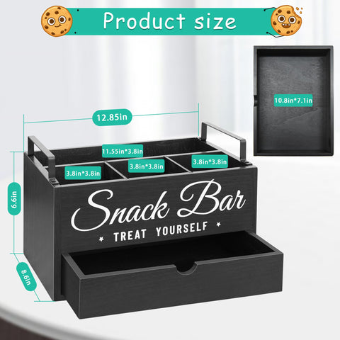 Unistyle snack organizer diseño rústico con estilo farmhouse.